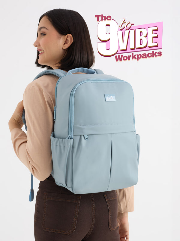 Cipher 27 L Sky Blue Formal Backpack Laptop Sleeve - Image 3