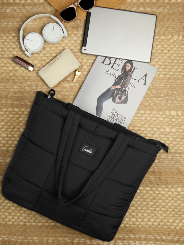 Halotote 18L Black Tote Bag With Laptop Sleeve - Image 3