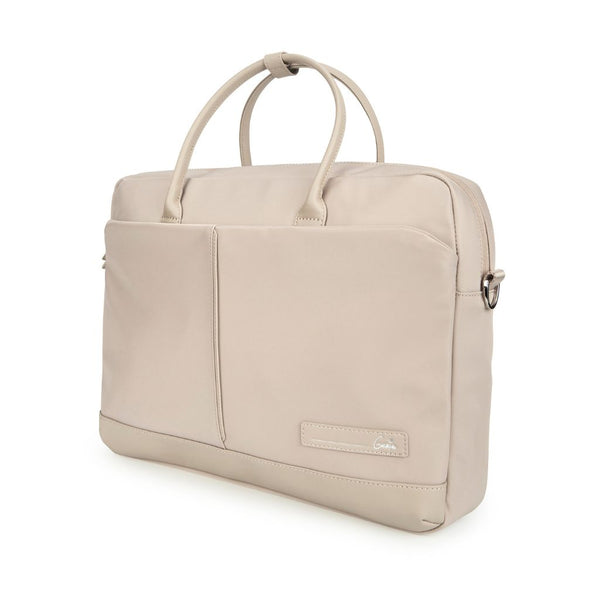 Maven 18L Beige Satchel With Trolley and Laptop Sleeve