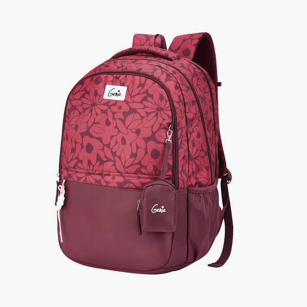 Eleanor 40L Laptop Backpack With Raincover - Rust