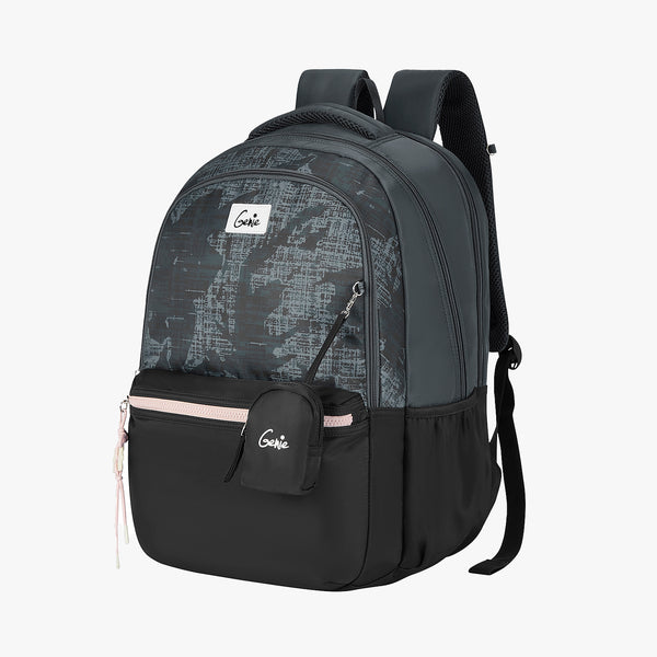 Nora 40L Laptop Backpack With Raincover - Black