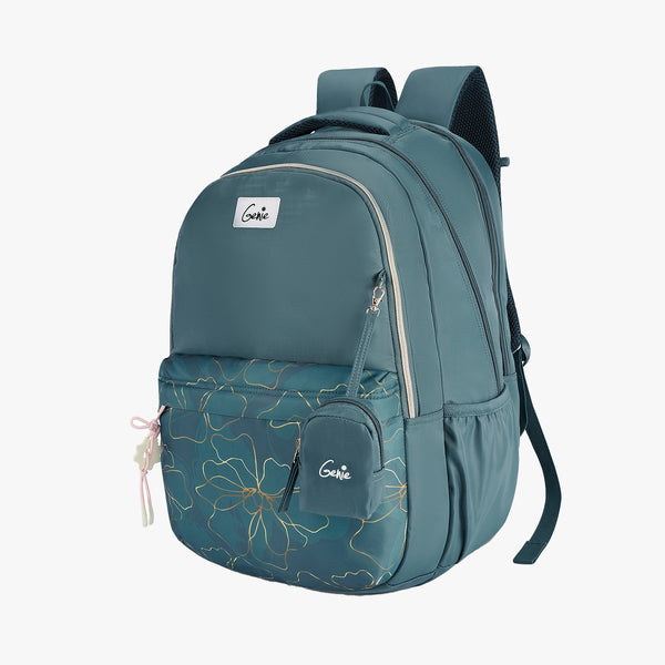 Marilit 40L Laptop Backpack With Raincover - Dark Green