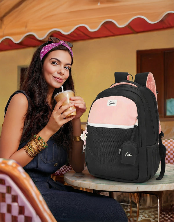 Twist 40L Laptop Backpack With Raincover - Black - Image 5